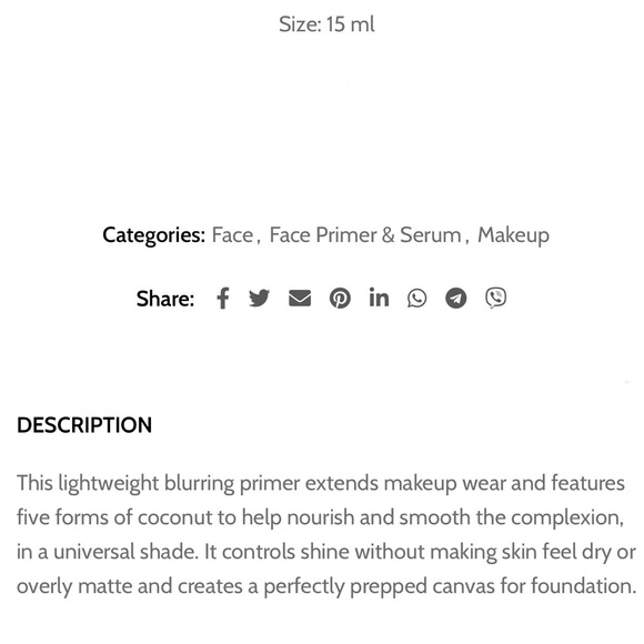 Under (Cover) Blurring Coconut Face Primer
This lightweight blurring primer - Picture 5 of 6